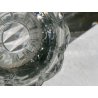 GRANDE VASO CRISTALLO ST. Louis FRANCIA FIRMATO BASE VINTAGE GLASS 28cm/h  '70s