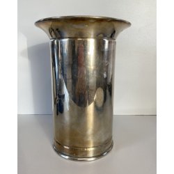 PORTA BOTTIGLIE GLACETTE METALLO ARGENTATO DESIGN Guido Galbiati ARGENTIERE '60