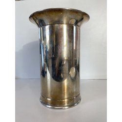 PORTA BOTTIGLIE GLACETTE METALLO ARGENTATO DESIGN Guido Galbiati ARGENTIERE '60