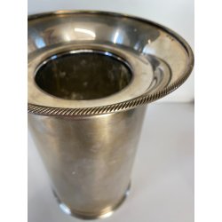 PORTA BOTTIGLIE GLACETTE METALLO ARGENTATO DESIGN Guido Galbiati ARGENTIERE '60