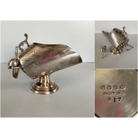 ANTICA ZUCCHERIERA SECCHIELLO CARBONE SILVERPLATED EPBM Harrison Fisher & Co