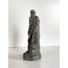 ANTICA SCULTURA BRONZO Ercole FARNESE BRONZETTO Souvenir Grand Tour H12cm