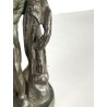 ANTICA SCULTURA BRONZO Ercole FARNESE BRONZETTO Souvenir Grand Tour H12cm