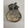 ANTICA SCULTURA BRONZO Ercole FARNESE BRONZETTO Souvenir Grand Tour H12cm