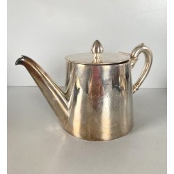 RARA TEIERA Broggi Milano "RUBATO Iles Borromées Stresa" H12cm METALLO ARGENTATO