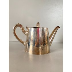 RARA TEIERA Broggi Milano "RUBATO Iles Borromées Stresa" H12cm METALLO ARGENTATO