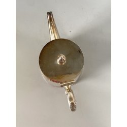 RARA TEIERA Broggi Milano "RUBATO Iles Borromées Stresa" H12cm METALLO ARGENTATO