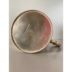 RARA TEIERA Broggi Milano "RUBATO Iles Borromées Stresa" H12cm METALLO ARGENTATO