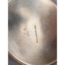RARA TEIERA Broggi Milano "RUBATO Iles Borromées Stresa" H12cm METALLO ARGENTATO