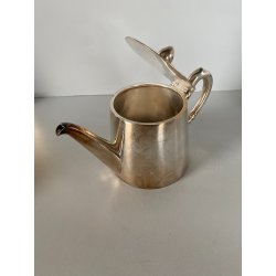 RARA TEIERA Broggi Milano "RUBATO Iles Borromées Stresa" H12cm METALLO ARGENTATO