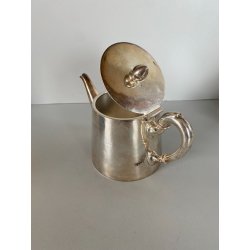 RARA TEIERA Broggi Milano "RUBATO Iles Borromées Stresa" H12cm METALLO ARGENTATO