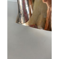 RARA TEIERA Broggi Milano "RUBATO Iles Borromées Stresa" H12cm METALLO ARGENTATO