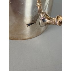 RARA TEIERA Broggi Milano "RUBATO Iles Borromées Stresa" H12cm METALLO ARGENTATO