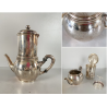 CAFFETTIERA BROGGI MILANO "Iles Borromées Stresa" H15,2cm METALLO ARGENTATO '30
