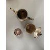 CAFFETTIERA BROGGI MILANO "Iles Borromées Stresa" H15,2cm METALLO ARGENTATO '30
