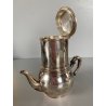 CAFFETTIERA BROGGI MILANO "Iles Borromées Stresa" H15,2cm METALLO ARGENTATO '30