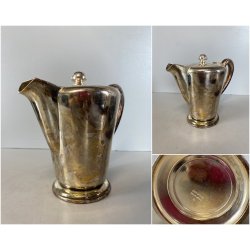 ANTICA CAFFETTIERA TEIERA 4 BROGGI MILANO Hotel Silver METALLO ARGENTATO