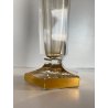 ANTICO VASO VITTORIANO CRISTALLO MOLATO BOEMIA RITRATTO BIMBO DECORO ORO H34cm