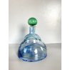 BOTTIGLIA PROFUMO VETRO CARLO MORETTI "Marblé" VINTAGE TRASPARENTE BLU VERDE '70