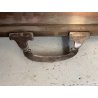 GRANDE VASSOIO da PORTATA RETTANGOLARE MANICI METALLO COLOR ARGENTO 77x51cm '900