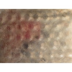 GRANDE VASSOIO da PORTATA RETTANGOLARE MANICI METALLO COLOR ARGENTO 77x51cm '900