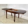 ANTICO TAVOLO PRANZO ALLUNGABILE PROLUNGA LEGNO NOCE 1900 LUIGI FILIPPO TABLE
