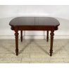 ANTICO TAVOLO PRANZO ALLUNGABILE PROLUNGA LEGNO NOCE 1900 LUIGI FILIPPO TABLE
