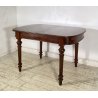 ANTICO TAVOLO PRANZO ALLUNGABILE PROLUNGA LEGNO NOCE 1900 LUIGI FILIPPO TABLE