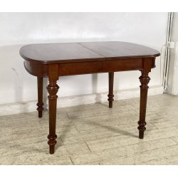 ANTICO TAVOLO PRANZO ALLUNGABILE PROLUNGA LEGNO NOCE 1900 LUIGI FILIPPO TABLE