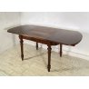 ANTICO TAVOLO PRANZO ALLUNGABILE PROLUNGA LEGNO NOCE 1900 LUIGI FILIPPO TABLE