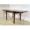 ANTICO TAVOLO PRANZO ALLUNGABILE PROLUNGA LEGNO NOCE 1900 LUIGI FILIPPO TABLE