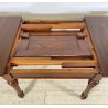 ANTICO TAVOLO PRANZO ALLUNGABILE PROLUNGA LEGNO NOCE 1900 LUIGI FILIPPO TABLE