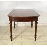 ANTICO TAVOLO PRANZO ALLUNGABILE PROLUNGA LEGNO NOCE 1900 LUIGI FILIPPO TABLE