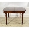 ANTICO TAVOLO PRANZO ALLUNGABILE PROLUNGA LEGNO NOCE 1900 LUIGI FILIPPO TABLE