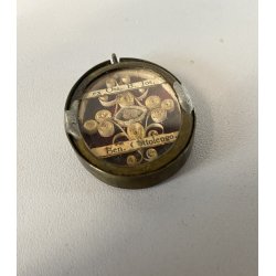 MEDAGLIONE TECA RELIQUIA ex Ossibus San Giuseppe Benedetto Cottolengo RELIGIOSO