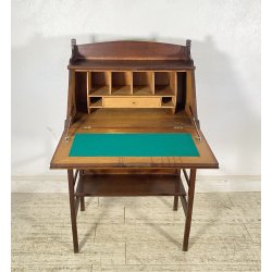 CREDENZA SCRITTOIO 1900 RIBALTA DISPENSA LEGNO SCRIVANIA VINTAGE TAVOLINO LAVORO
