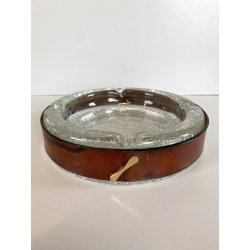 SVUOTA TASCHE VIDE POCHE CRISTALLO CUOIO LUXURY DESIGN MID CENTURY MODERN '70