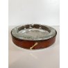 SVUOTA TASCHE VIDE POCHE CRISTALLO CUOIO LUXURY DESIGN MID CENTURY MODERN '70