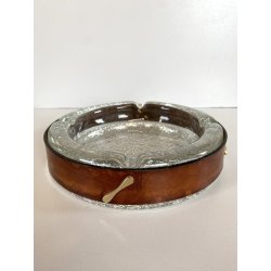 SVUOTA TASCHE VIDE POCHE CRISTALLO CUOIO LUXURY DESIGN MID CENTURY MODERN '70