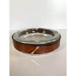 SVUOTA TASCHE VIDE POCHE CRISTALLO CUOIO LUXURY DESIGN MID CENTURY MODERN '70