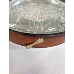 SVUOTA TASCHE VIDE POCHE CRISTALLO CUOIO LUXURY DESIGN MID CENTURY MODERN '70
