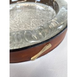 SVUOTA TASCHE VIDE POCHE CRISTALLO CUOIO LUXURY DESIGN MID CENTURY MODERN '70