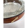 SVUOTA TASCHE VIDE POCHE CRISTALLO CUOIO LUXURY DESIGN MID CENTURY MODERN '70