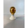 TESTA BUSTO di PIERROT PIERRET PORCELLANA BIANCA C. Villari ART DéCO H 7,5 cm