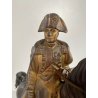 ANTICA SCULTURA EQUESTRE BRONZO DORATO NAPOLEONE BONAPARTE CAVALLO XIXsec 19cm/h