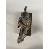 ANTICA SCULTURA EQUESTRE BRONZO DORATO NAPOLEONE BONAPARTE CAVALLO XIXsec 19cm/h