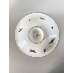 PICCOLA ALZATA PORCELLANA Rosenthal DECORO BOUQUET FIORI NASTRI  ø 16,5 cm '30