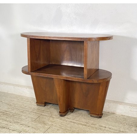 MOBILE CREDENZA ART DECÒ ANNI 30/40 CONSOLLE SCRITTOIO LEGNO RADICA LIBRERIA