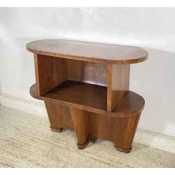 MOBILE CREDENZA ART DECÒ ANNI 30/40 CONSOLLE SCRITTOIO LEGNO RADICA LIBRERIA