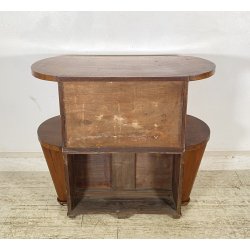 MOBILE CREDENZA ART DECÒ ANNI 30/40 CONSOLLE SCRITTOIO LEGNO RADICA LIBRERIA